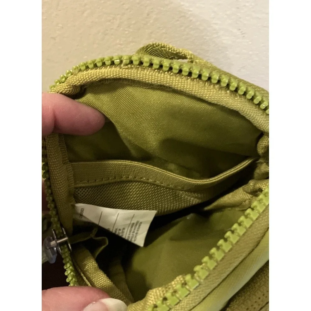 Nike Olive Green Crossbody Sling Bag with White Swoosh